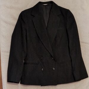 International Classics Inc Double-Breasted Blazer Charcoal Grey